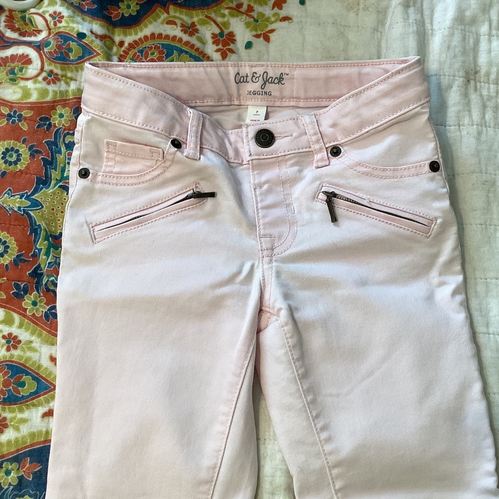 Cat & Jack Pink Denim Jeggings